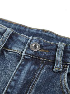 Buttoned Faded Denim Flare Jeans sold by COMMENSE