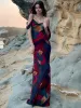 Sheer Floral Print Cami Long Dress sold by COMMENSE