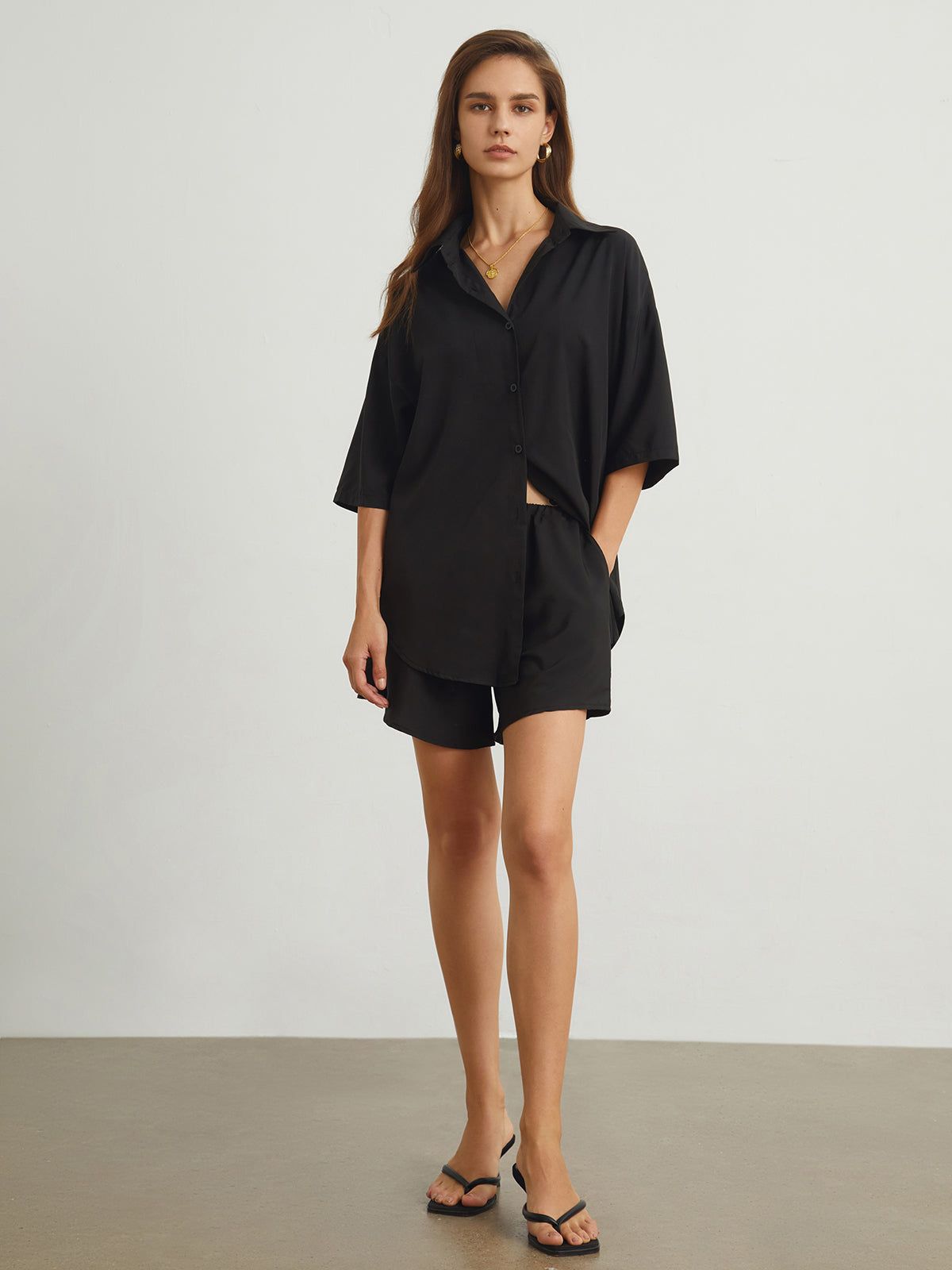 Galaxia Oversized Two Piece Shorts Set sold by COMMENSE product image thumbnail 3