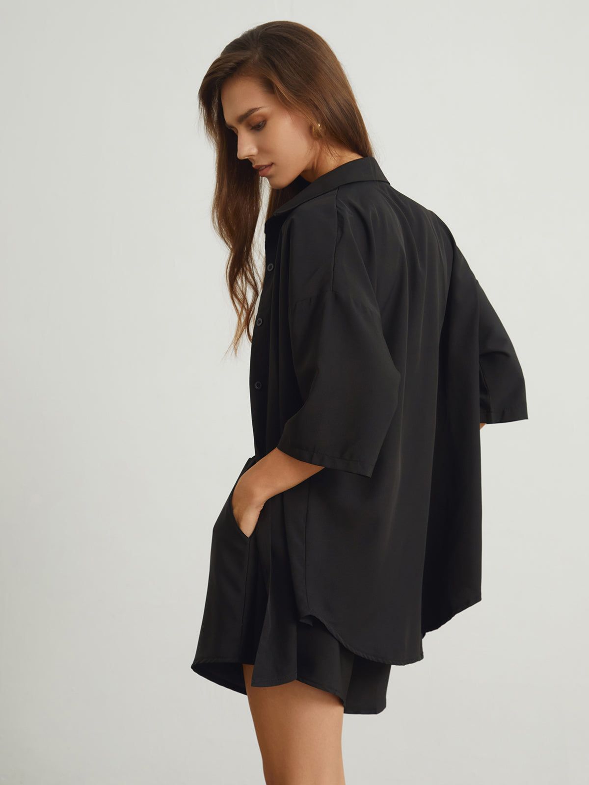 Galaxia Oversized Two Piece Shorts Set sold by COMMENSE product image thumbnail 5