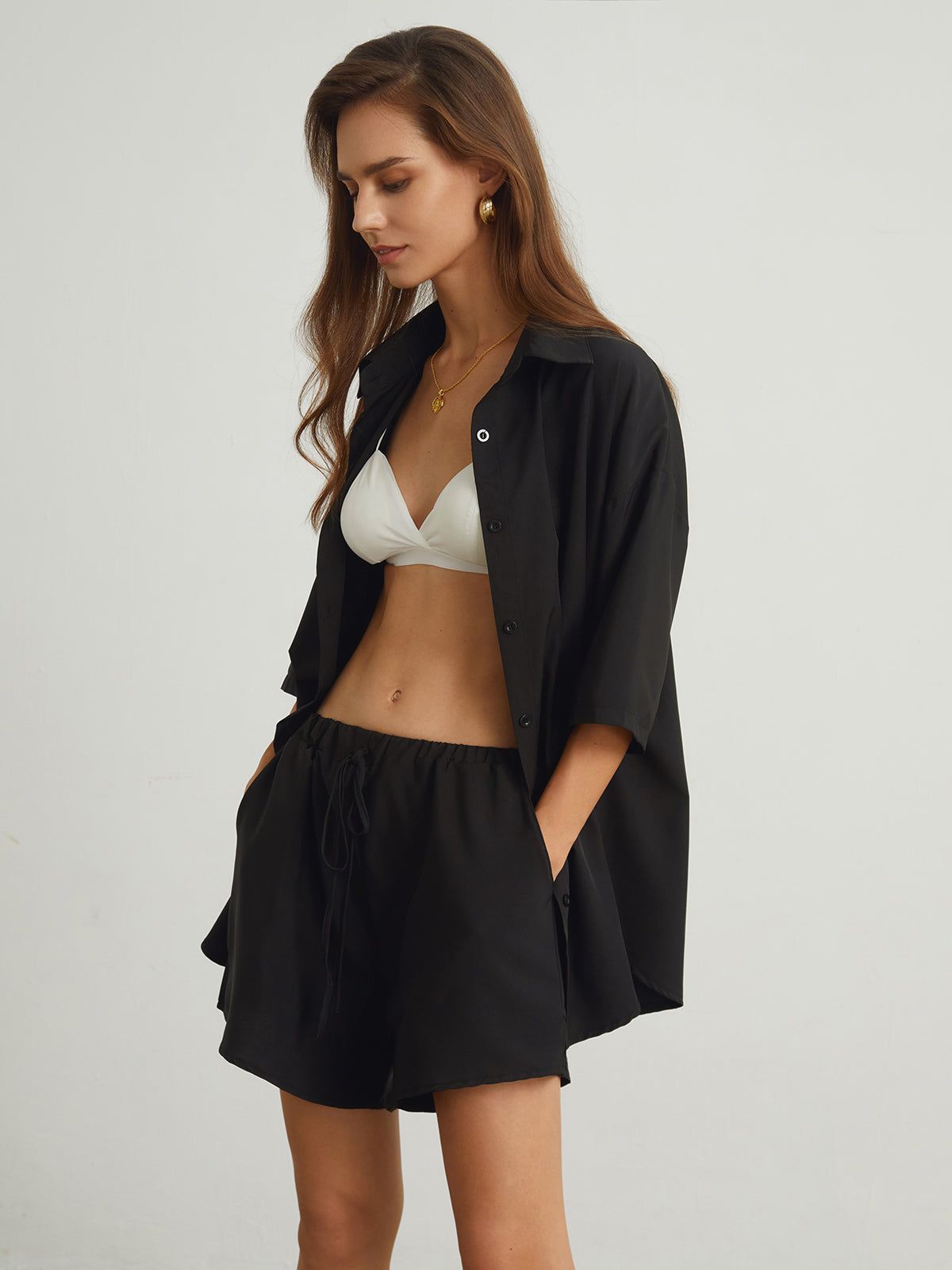 Galaxia Oversized Two Piece Shorts Set sold by COMMENSE product image thumbnail 2
