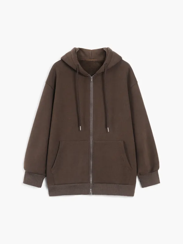Brownie Zip Up Hoodie sold by COMMENSE