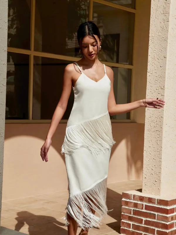 Tassel Decor Cami Midi Dress sold by COMMENSE