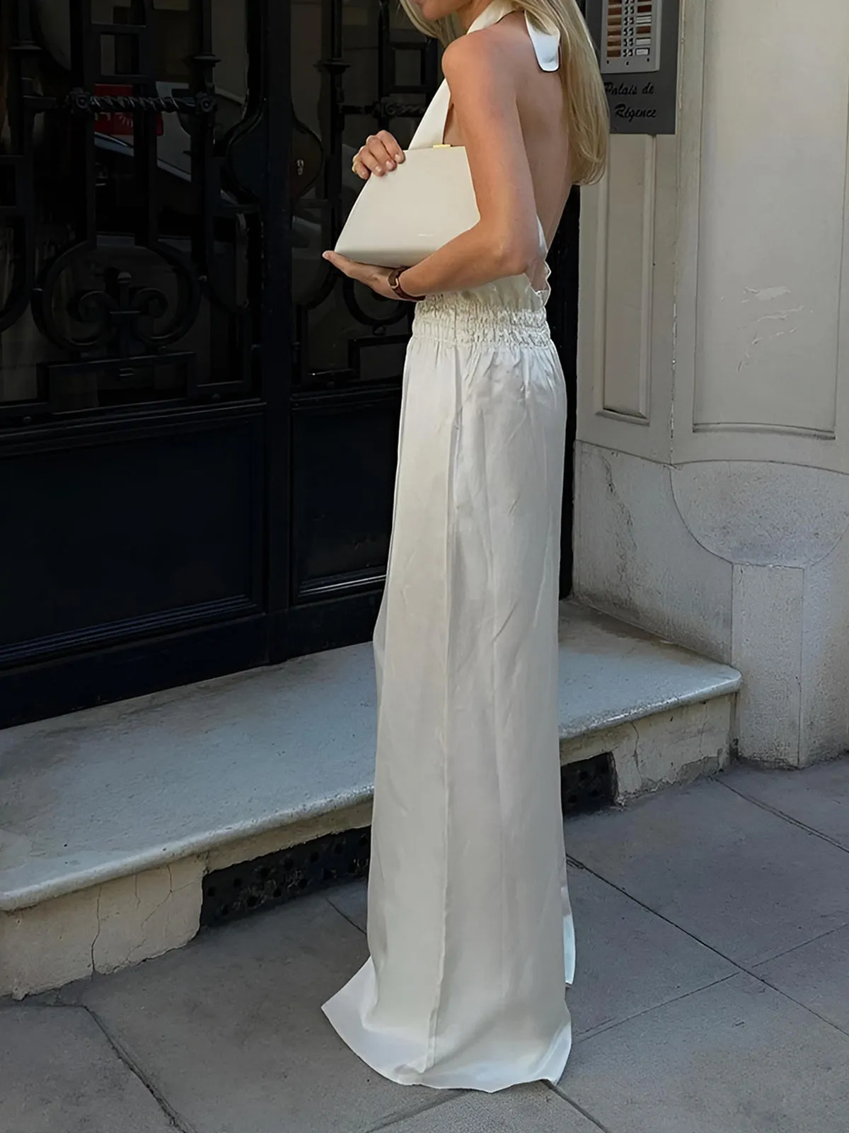 Halter Backless Jumpsuit sold by COMMENSE product image thumbnail 4