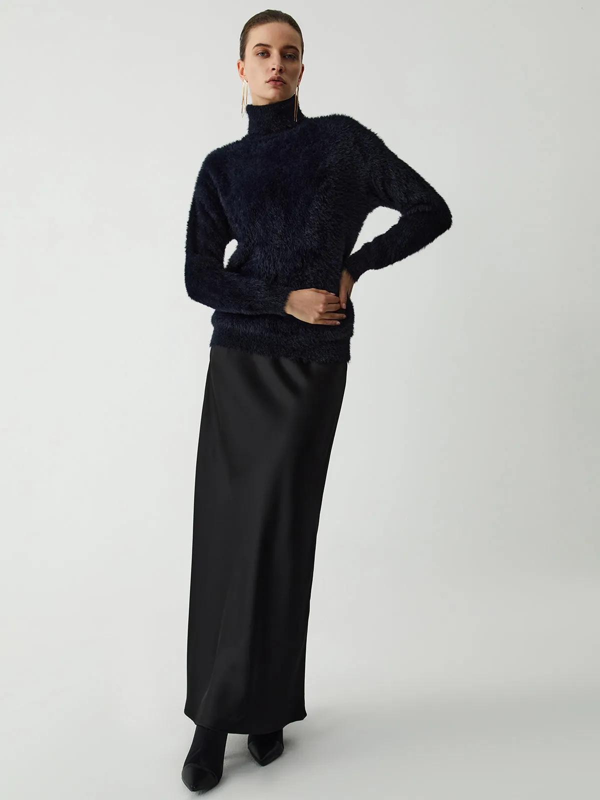 Fuzzy Turtleneck Sweater sold by COMMENSE product image thumbnail 4