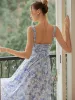 Floral Print Tie-Detail Cami Midi Dress sold by COMMENSE