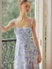 Floral Print Tie-Detail Cami Midi Dress sold by COMMENSE