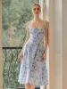 Floral Print Tie-Detail Cami Midi Dress sold by COMMENSE