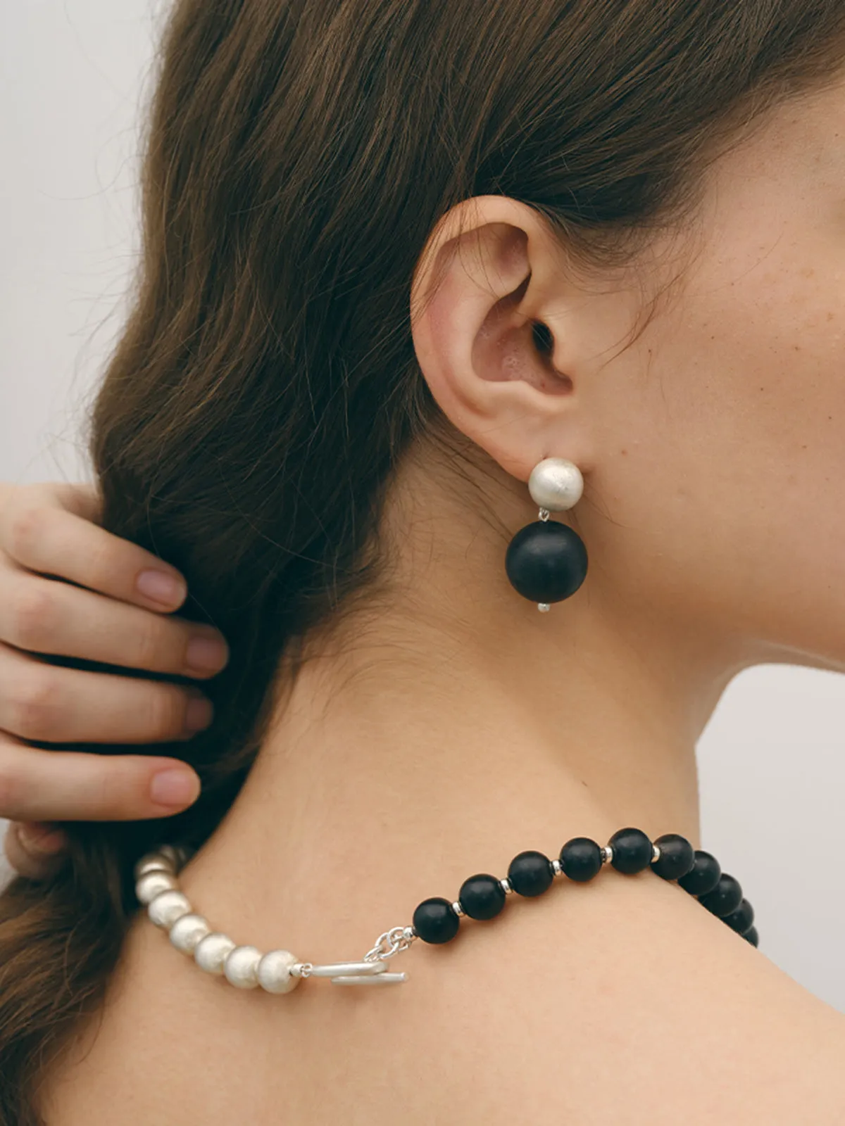 Two Tone Sandalwood Earrings sold by COMMENSE product image thumbnail 3