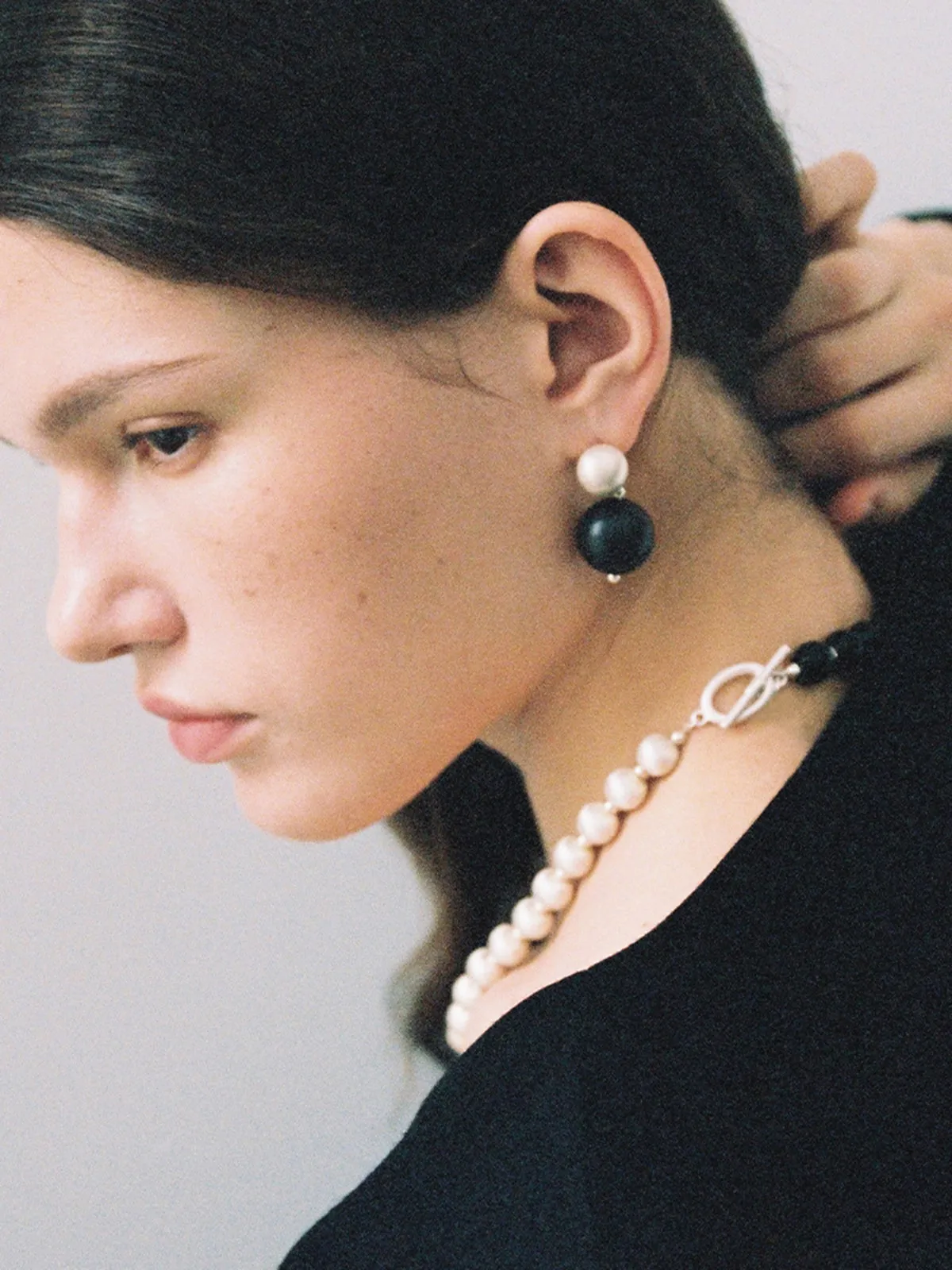 Two Tone Sandalwood Earrings sold by COMMENSE product image thumbnail 4