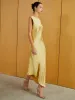 Satin Backless Sleeveless Long Dress sold by COMMENSE