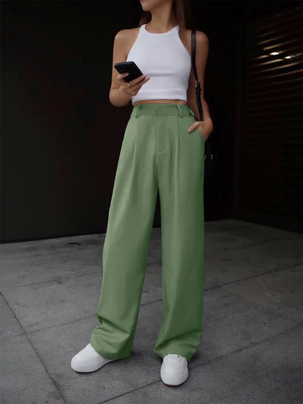 By The Garden Linen Wide Leg Pants sold by COMMENSE