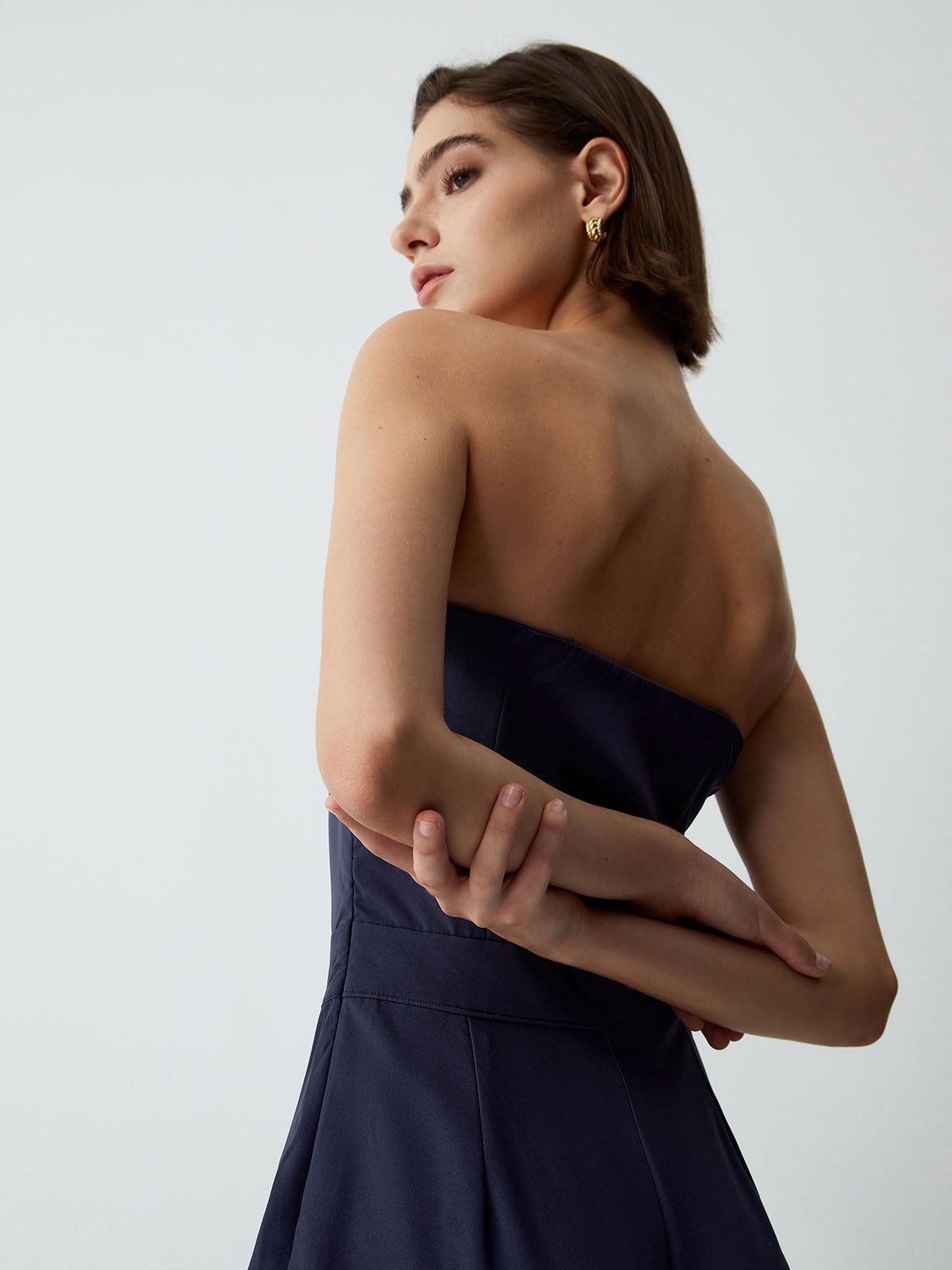 Essential Asymmetric Layered Tube Jumpsuit sold by COMMENSE product image thumbnail 5