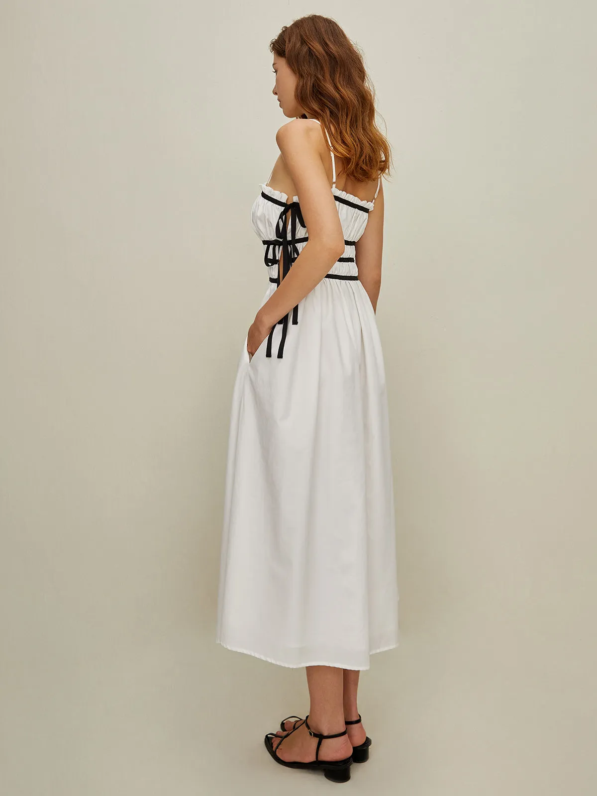 Casual Side-Tie Midi Dress sold by COMMENSE product image thumbnail 4