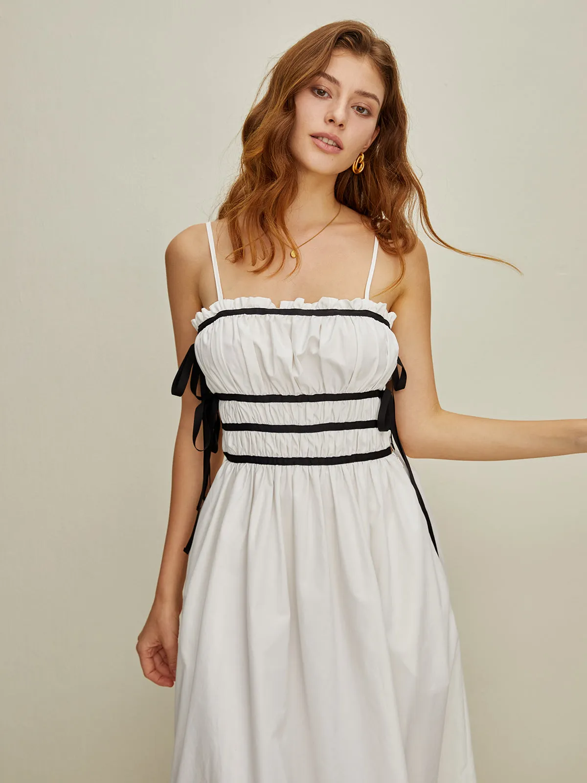Casual Side-Tie Midi Dress sold by COMMENSE product image thumbnail 5