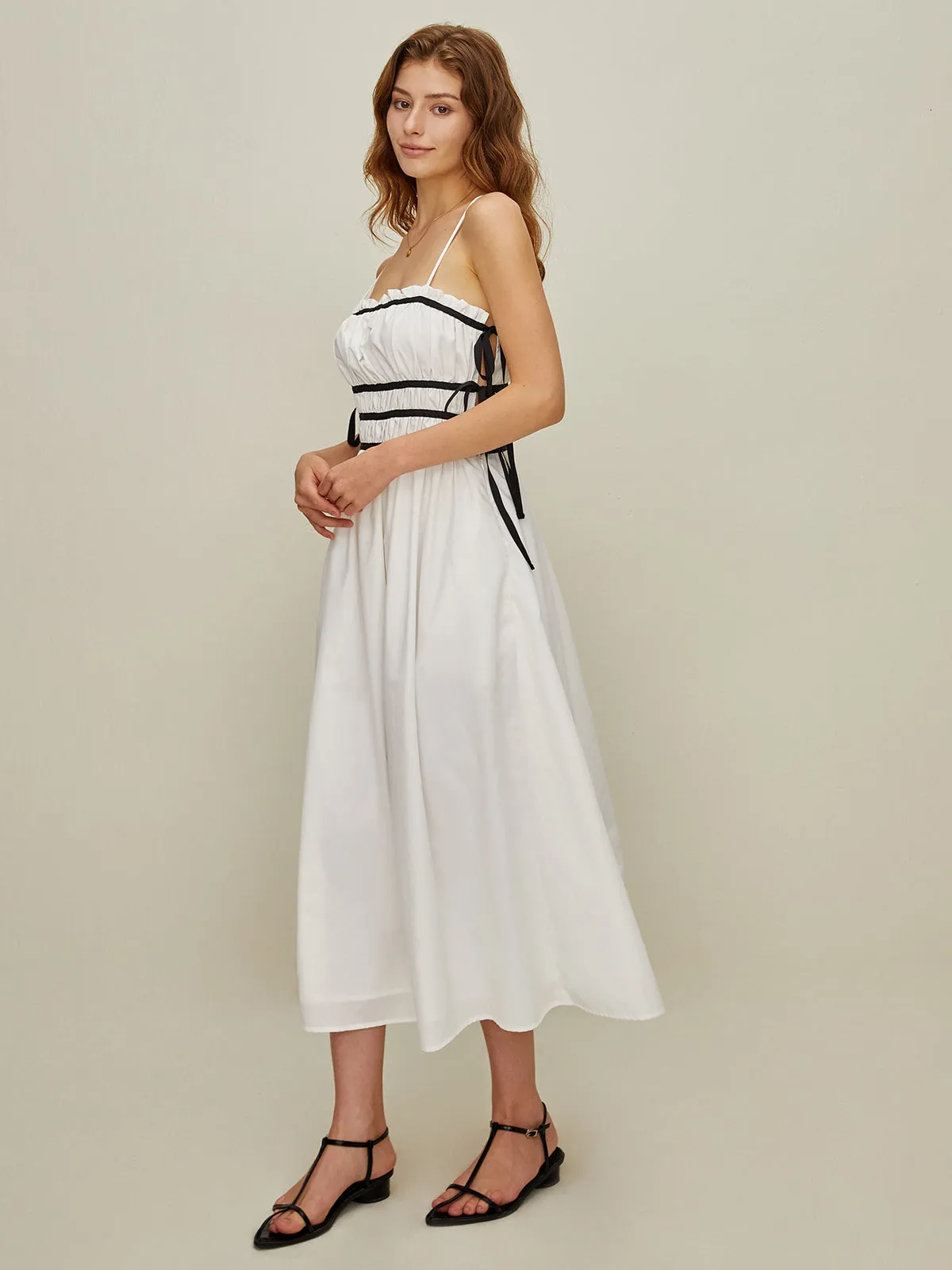 Casual Side-Tie Midi Dress sold by COMMENSE product image thumbnail 3