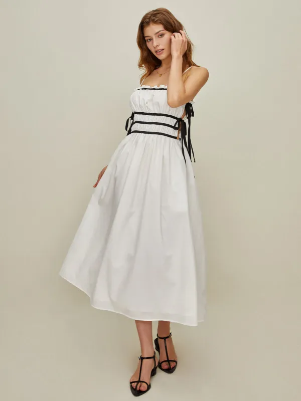 Casual Side-Tie Midi Dress sold by COMMENSE