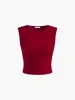 Leisure Pleated Sleeveless Tank Top sold by COMMENSE