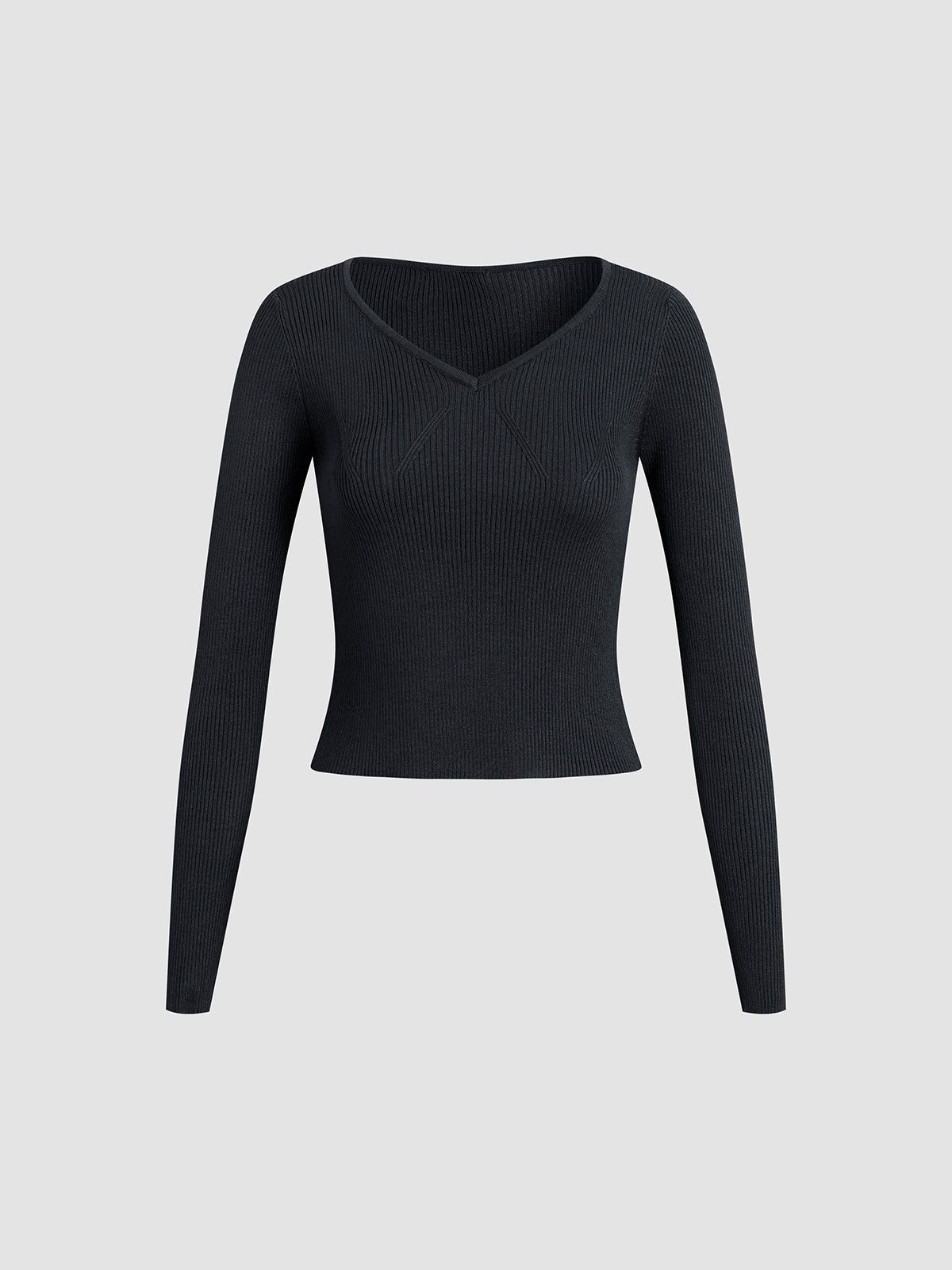 V-Neck Long Sleeve Shirt sold by COMMENSE product image thumbnail 2