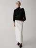 Off-Shoulder Turtleneck Long Sleeve Sweater sold by COMMENSE