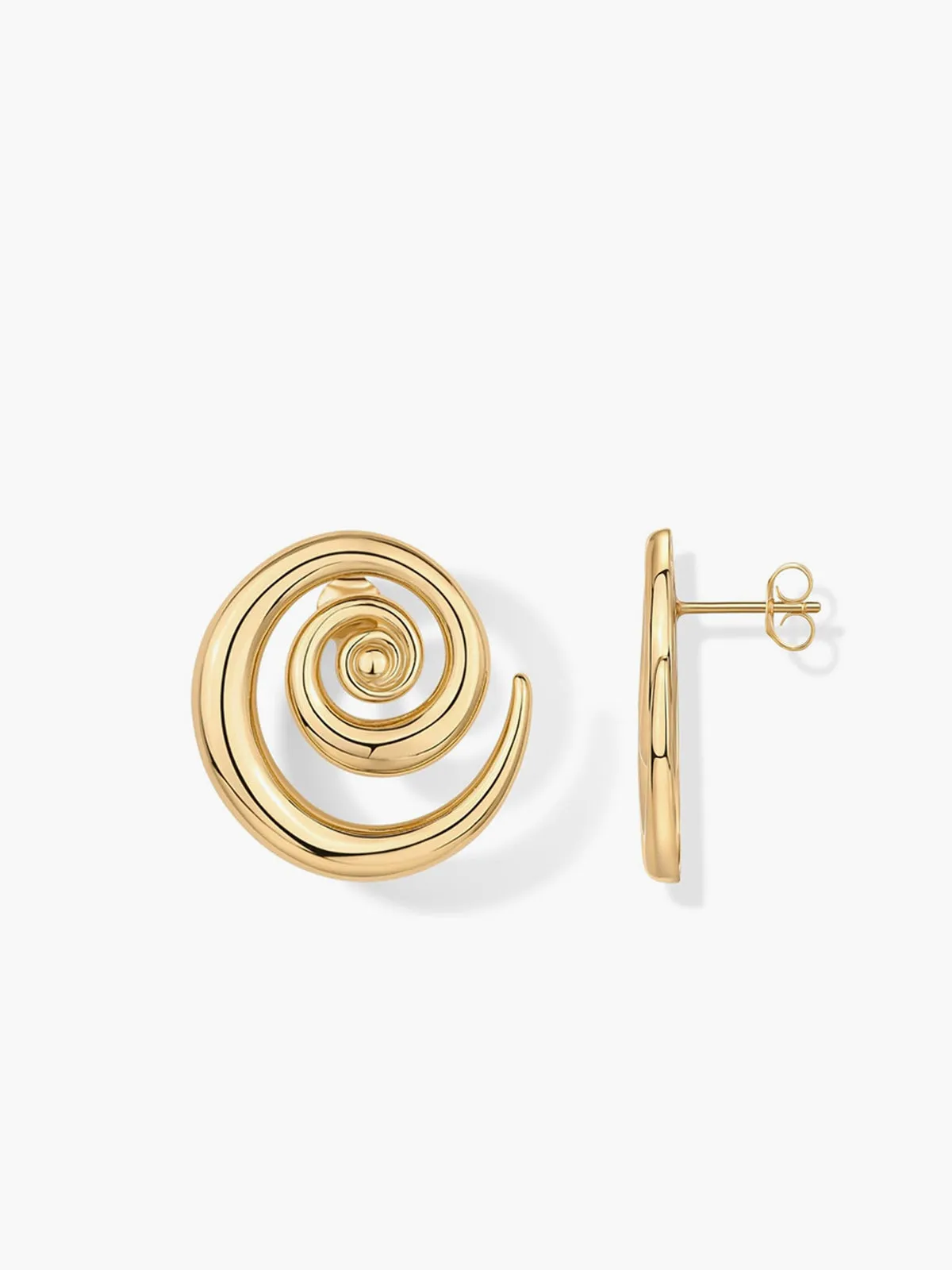 Golden Swirl Earrings sold by COMMENSE product image thumbnail 3