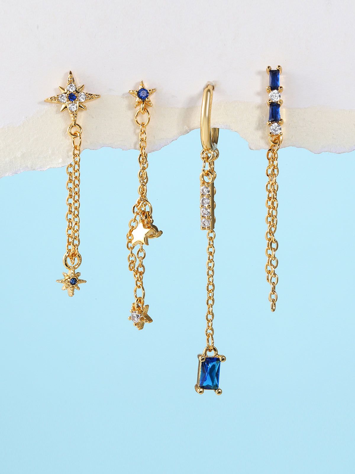 Sea Stars Earrings-4 Pieces sold by COMMENSE product image thumbnail 2