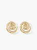 Golden Swirl Earrings sold by COMMENSE