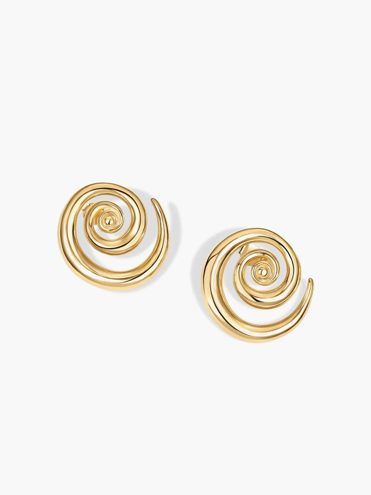 Golden Swirl Earrings sold by COMMENSE product image thumbnail 2
