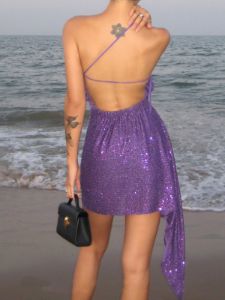 No Temptations Sequin Open Back Midi Dress sold by COMMENSE