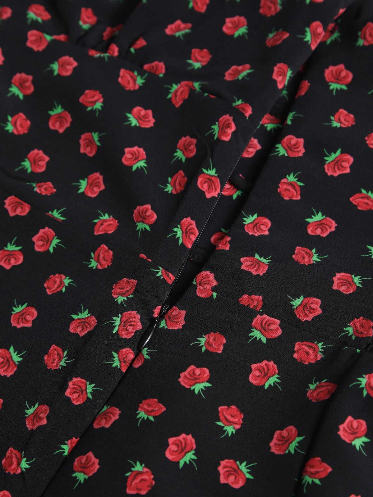 Multi Floral Print Midi Dress sold by COMMENSE product image thumbnail 2