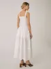 Solid Patchwork Tie Front Long Dress sold by COMMENSE