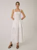 Solid Patchwork Tie Front Long Dress sold by COMMENSE