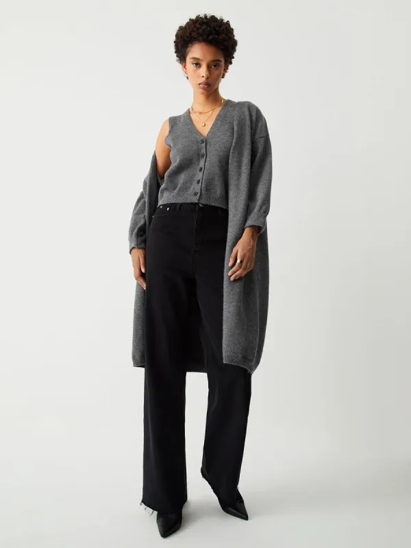 Longline Cardigan With Matching Vest sold by COMMENSE