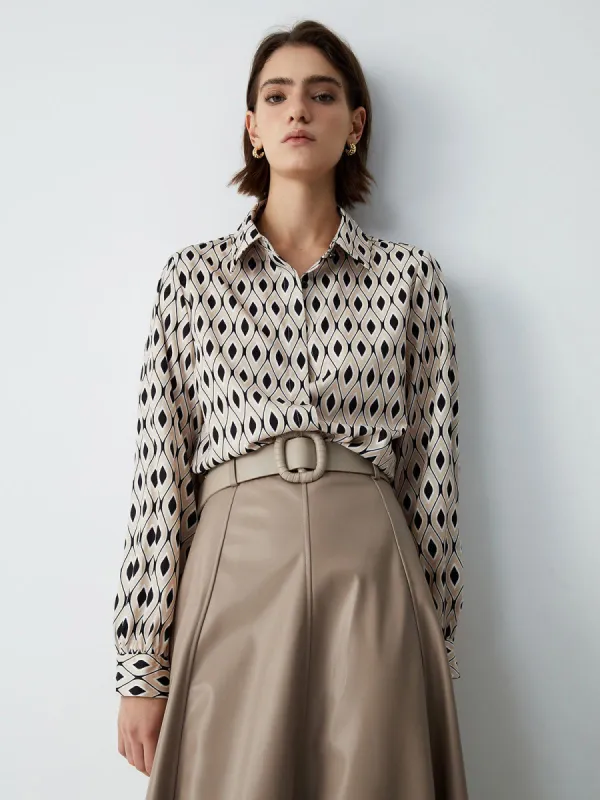 Diamonds Button Down Shirt made by COMMENSE