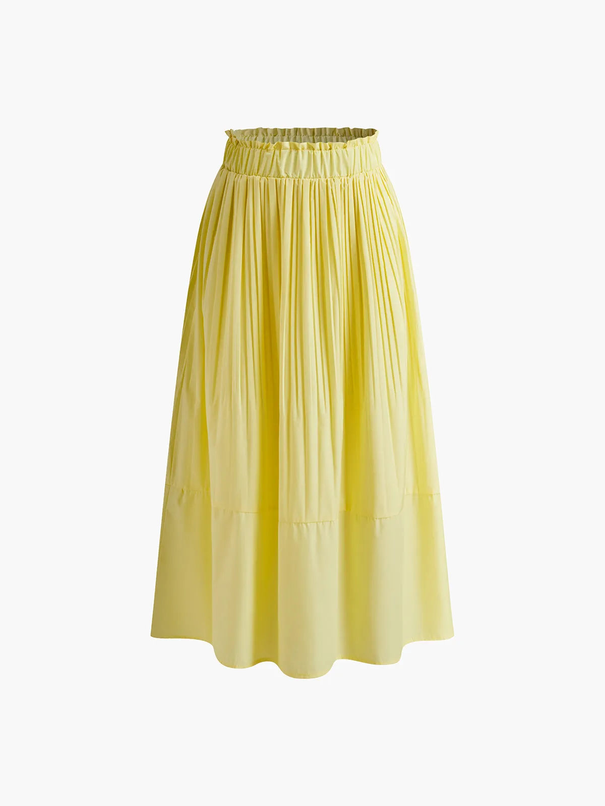 Pleated Lettuce Trim Skirt sold by COMMENSE