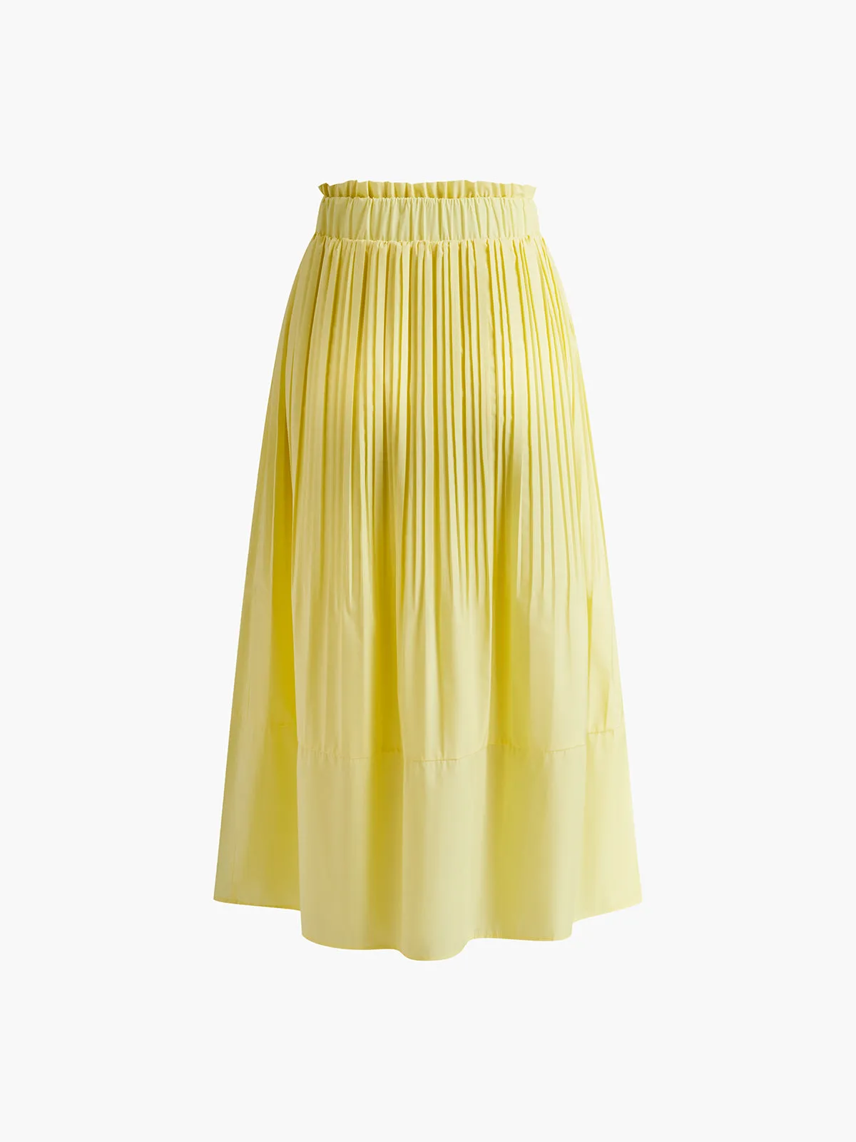 Pleated Lettuce Trim Skirt sold by COMMENSE product image thumbnail 2