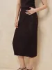 Casual Solid Sweater Skirt sold by COMMENSE