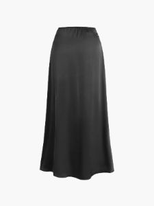 Satin Halter Ruched Two Piece Skirt Set sold by COMMENSE