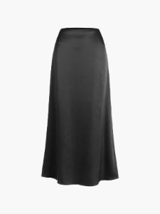 Satin Halter Ruched Two Piece Skirt Set sold by COMMENSE