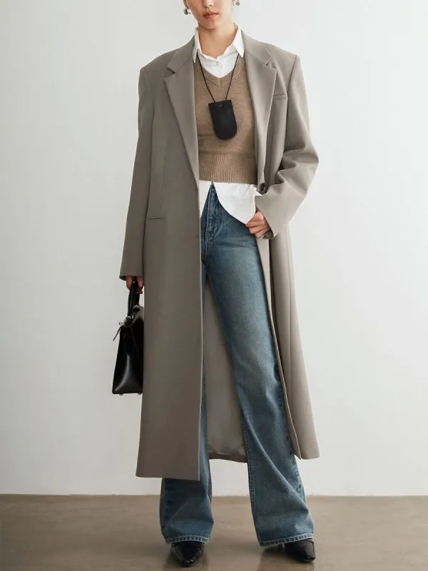 Mind My Business Long Blazer sold by COMMENSE