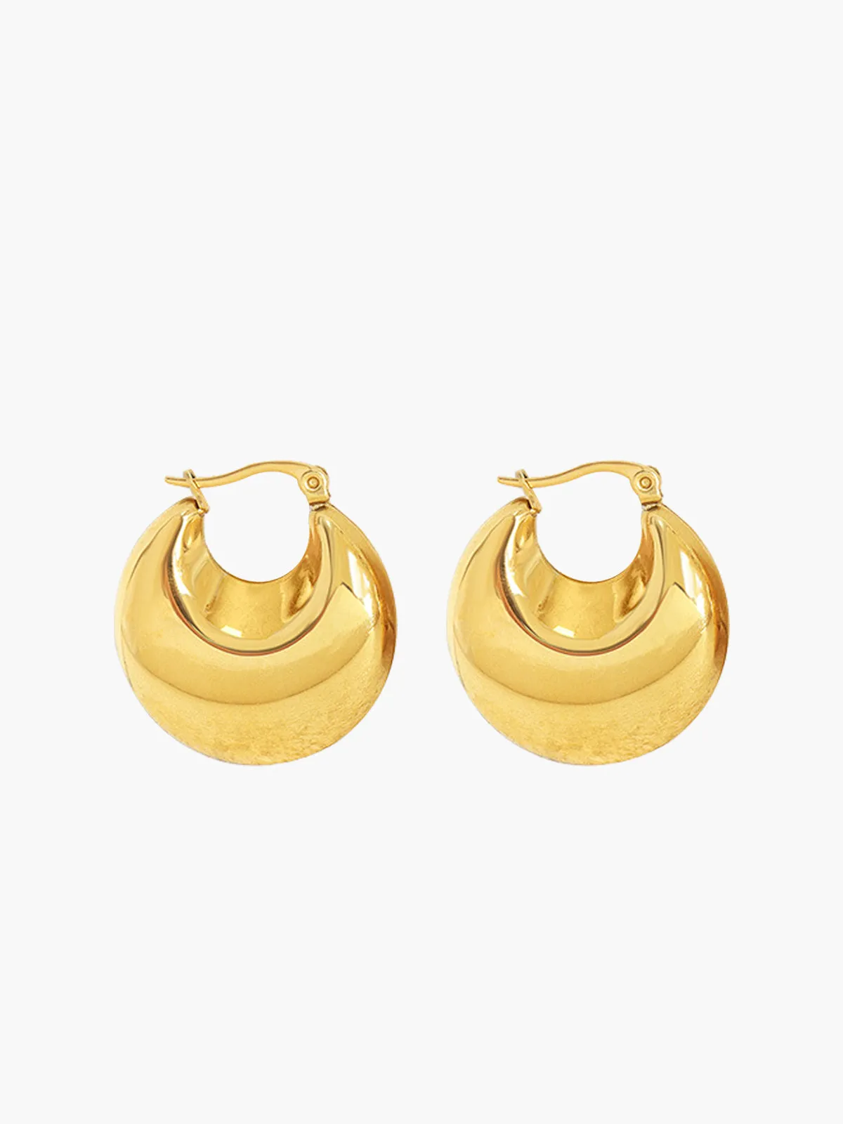 Golden Crescent Earrings sold by COMMENSE product image thumbnail 2