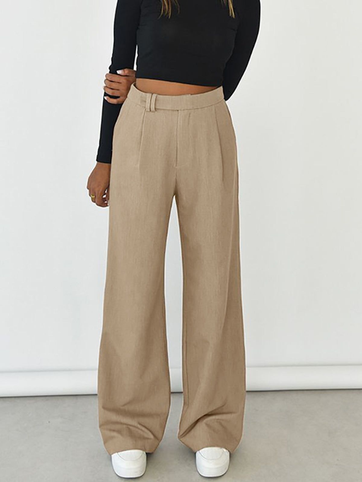 Maxie Pleat Wide Leg Pants sold by COMMENSE product image thumbnail 3