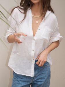 Leisure Cotton Button Down Shirt sold by COMMENSE
