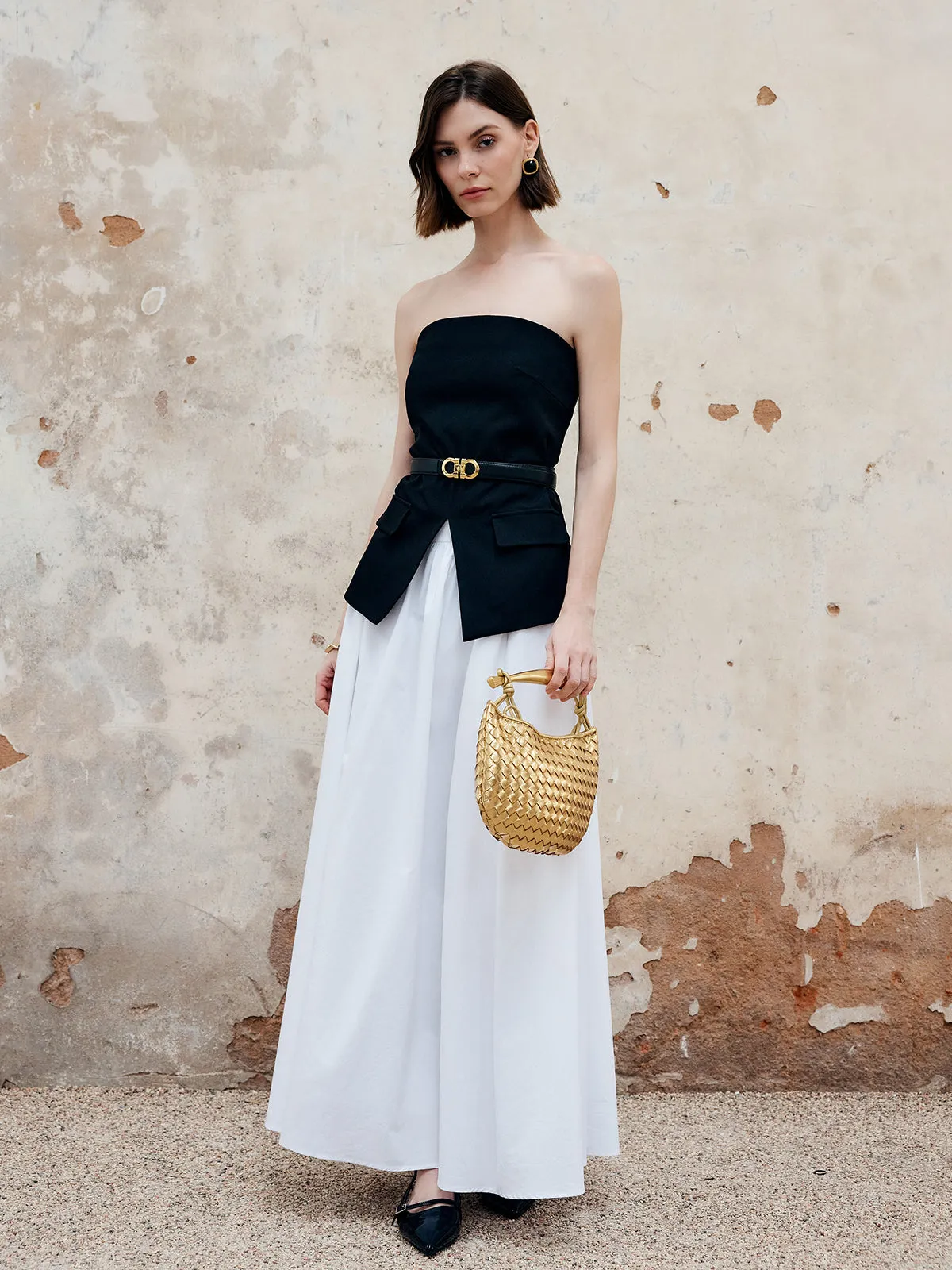 Split Tube Top Without Belt sold by COMMENSE product image thumbnail 5