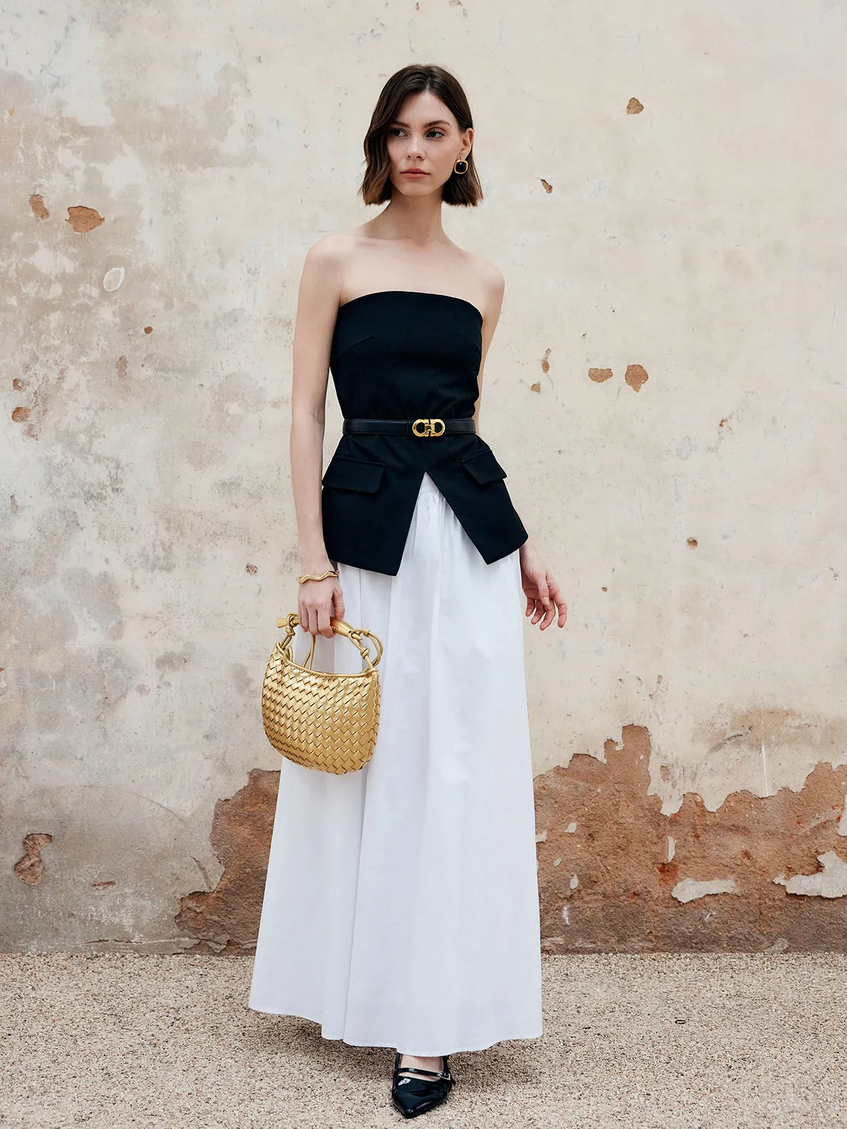 Split Tube Top Without Belt sold by COMMENSE product image thumbnail 4