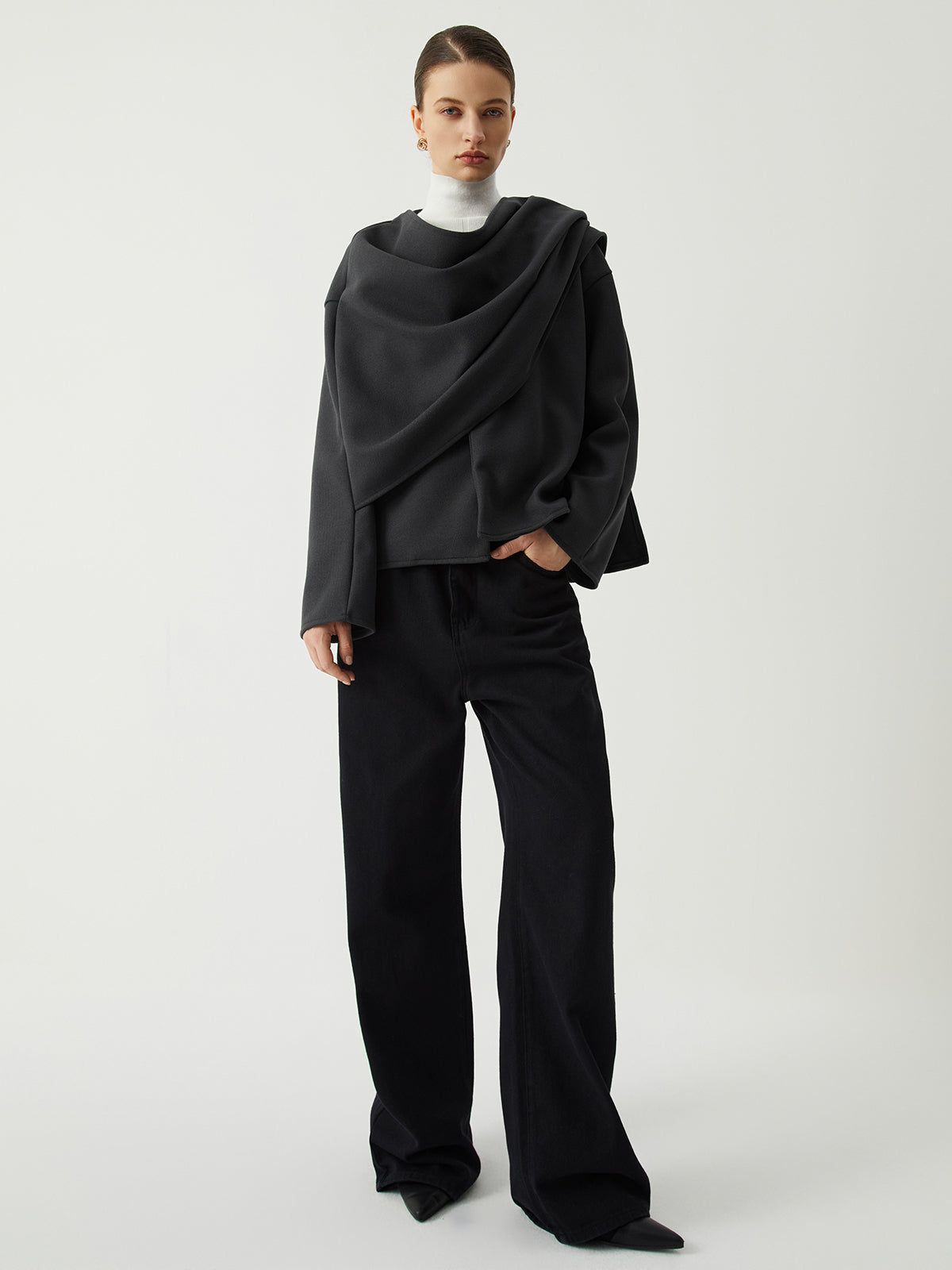 Essential Scarf Wool Coat sold by COMMENSE product image thumbnail 4