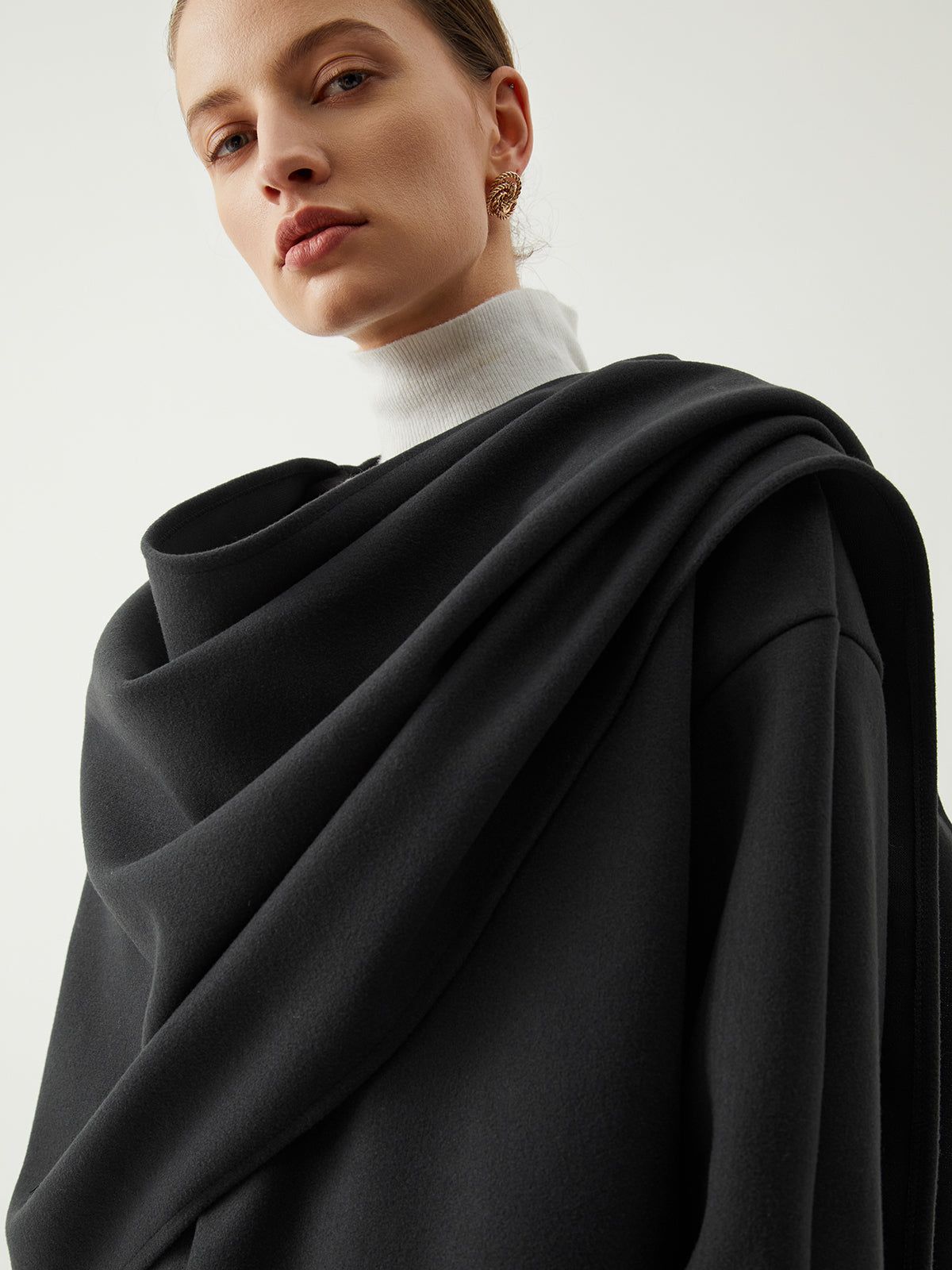 Essential Scarf Wool Coat sold by COMMENSE product image thumbnail 2