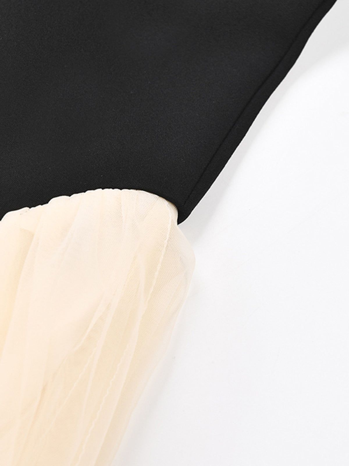 Contrast Petal Waist Halter Midi Dress sold by COMMENSE product image thumbnail 3