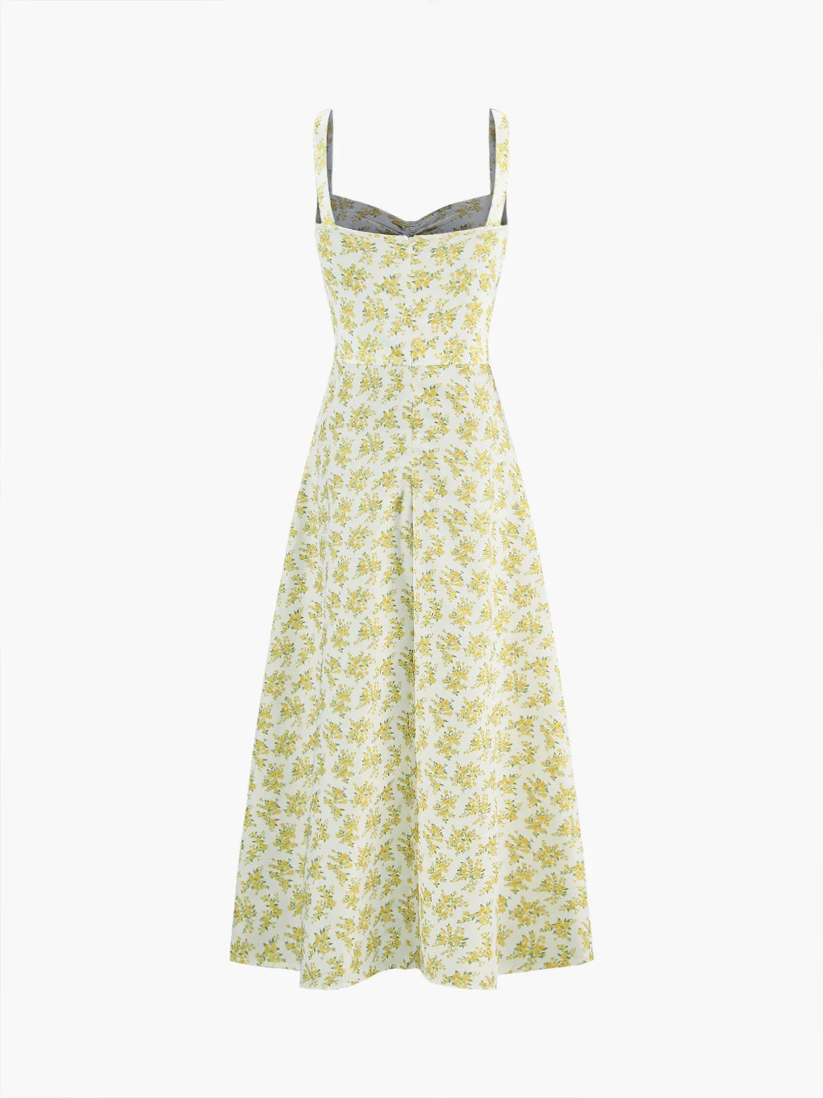 Floral Print Knotted Cami Long Dress sold by COMMENSE product image thumbnail 2