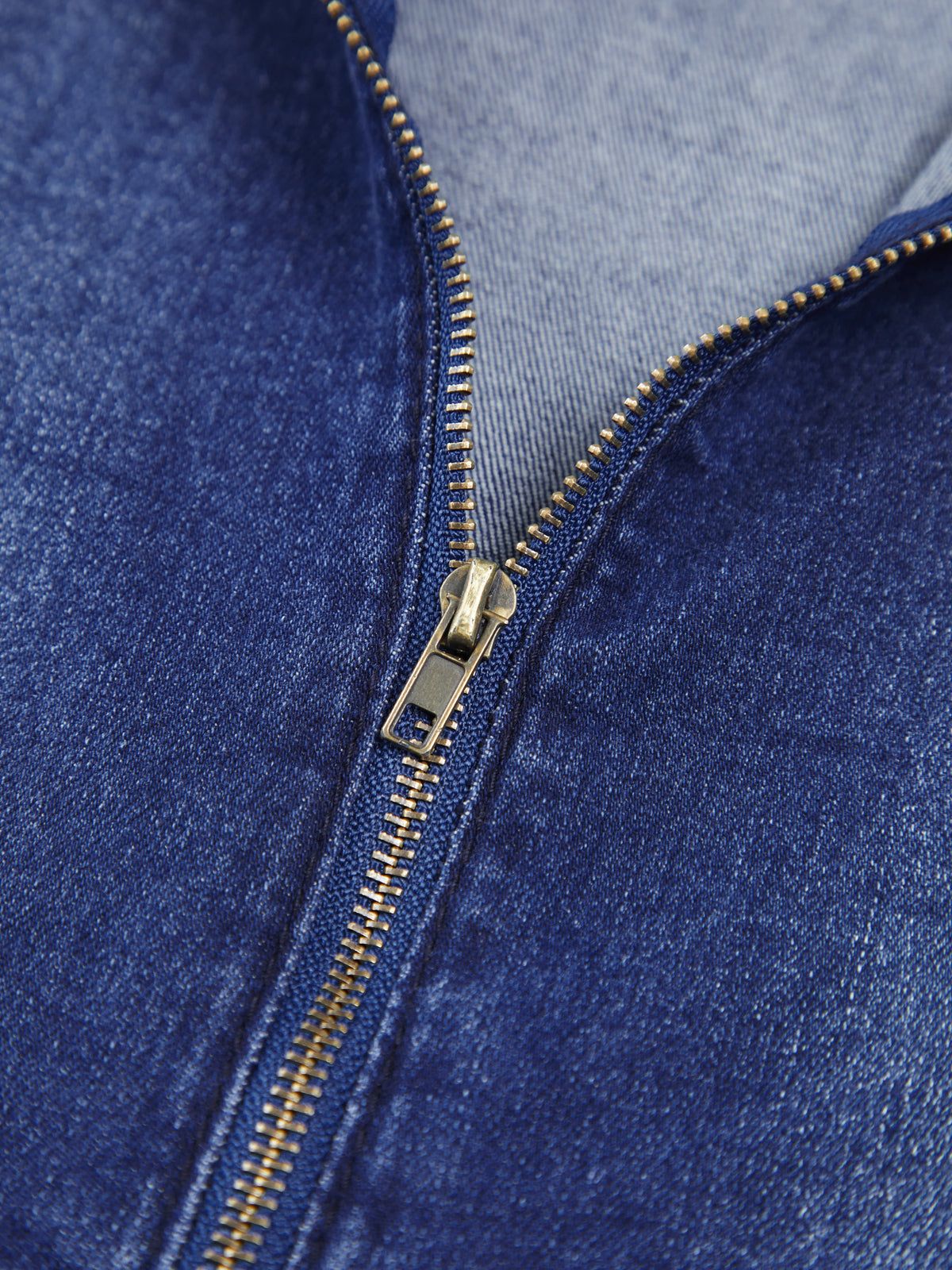 Vintage Denim Zippered Jumpsuit sold by COMMENSE product image thumbnail 3